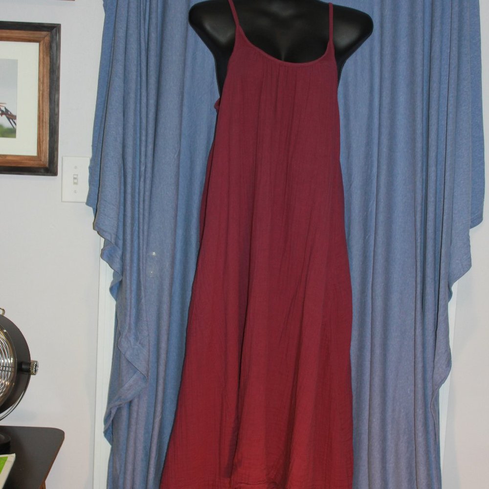 Midi crinkle cut easy summer dress